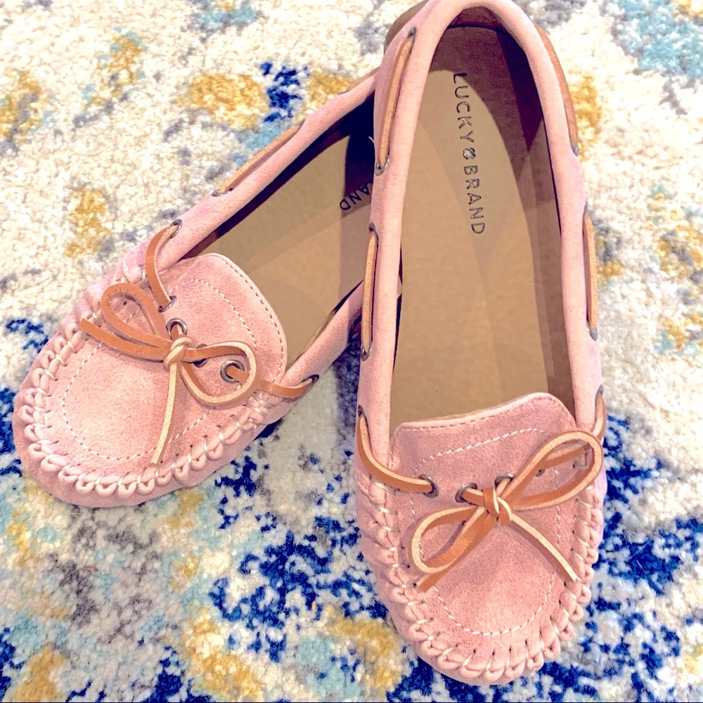 Girls Lucky Brand moccasins Sz 1